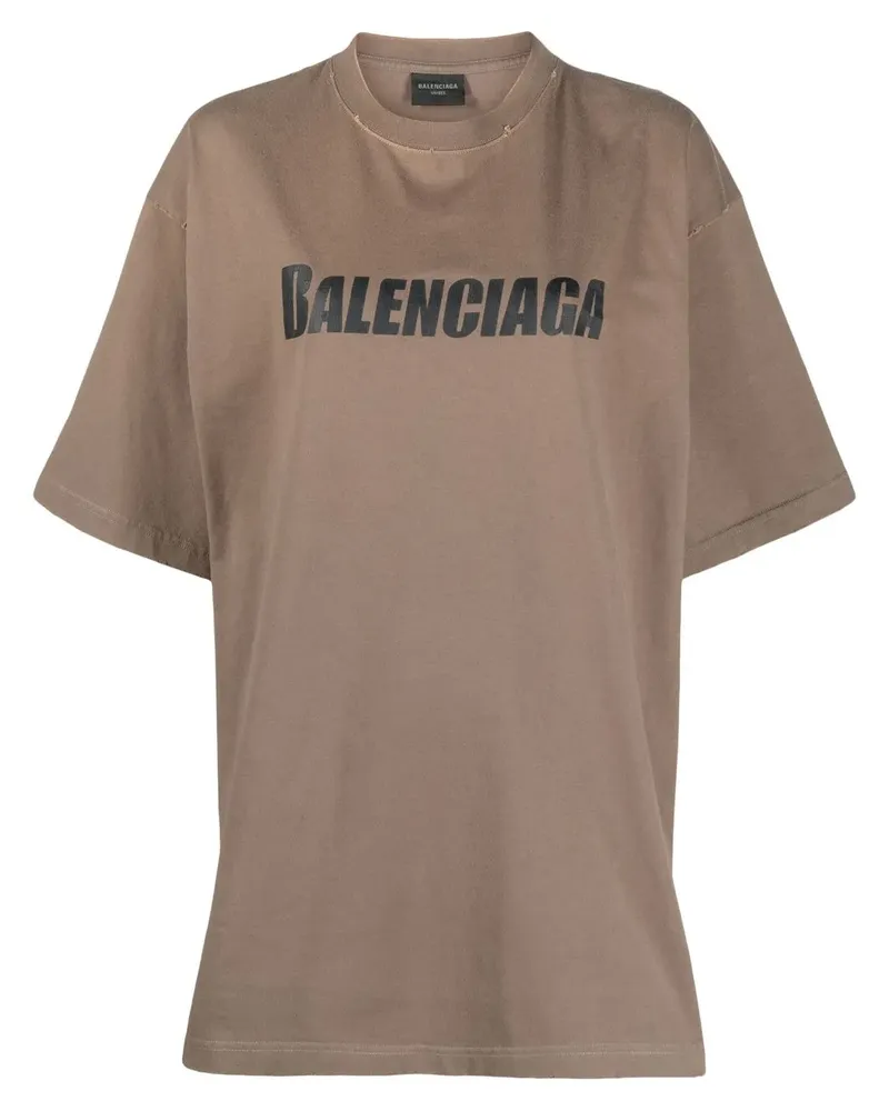 Balenciaga Caps T-Shirt - Braun Braun