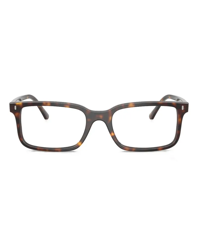 Ray Ban Brille mit eckigem Gestell - Braun Braun