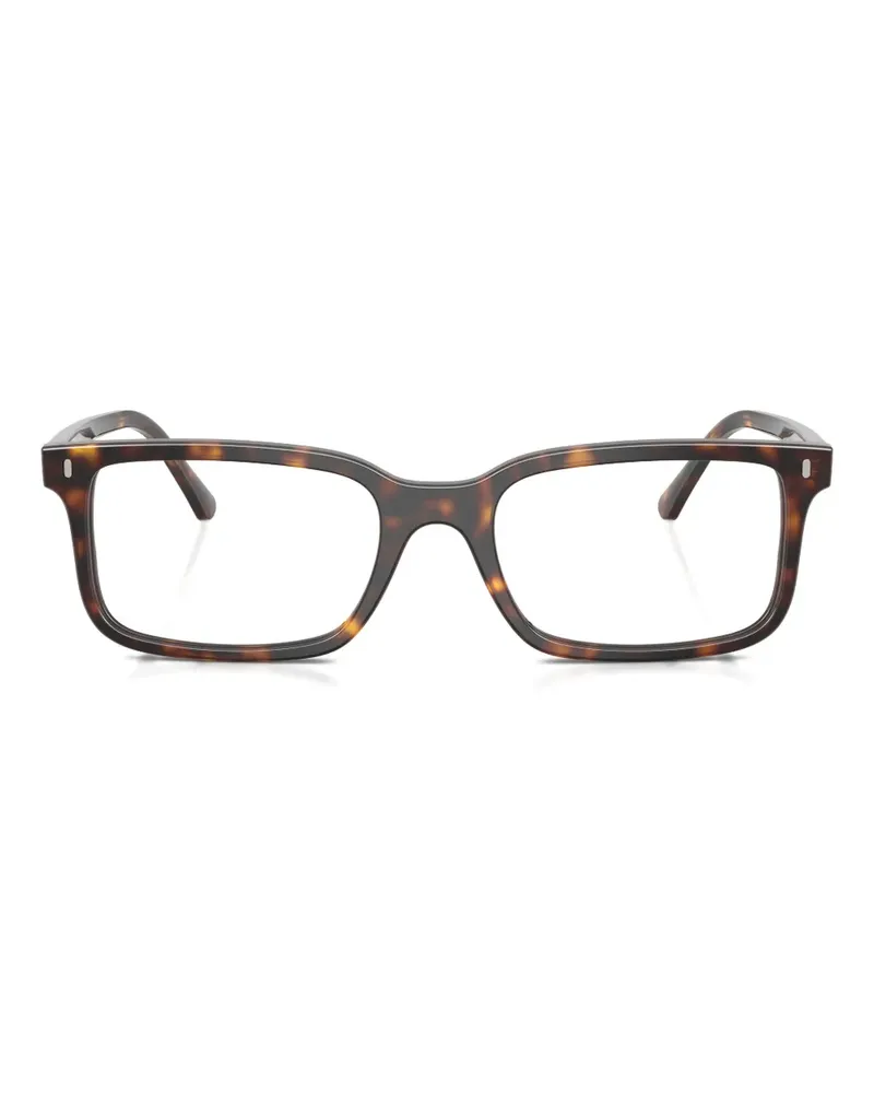 Ray Ban Brille mit eckigem Gestell - Braun Braun
