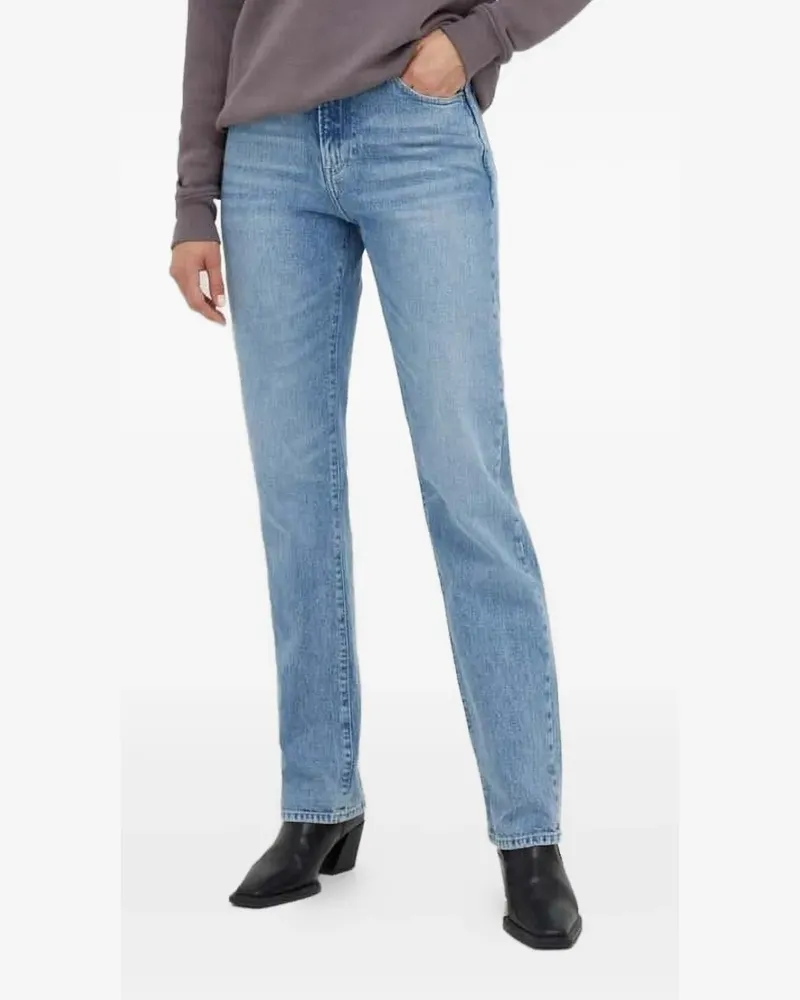 G-STAR RAW Gerade Viktoria High-Waist-Jeans - Blau Blau