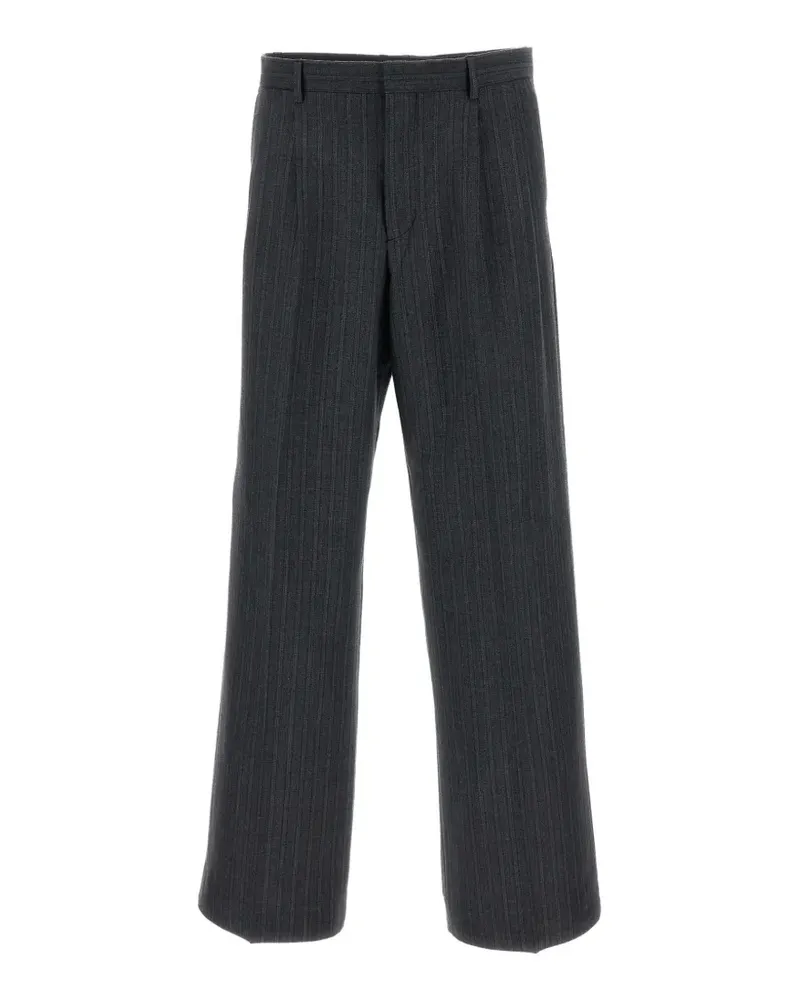 Sunflower pinstripe-pattern pleated trousers - Grau Grau