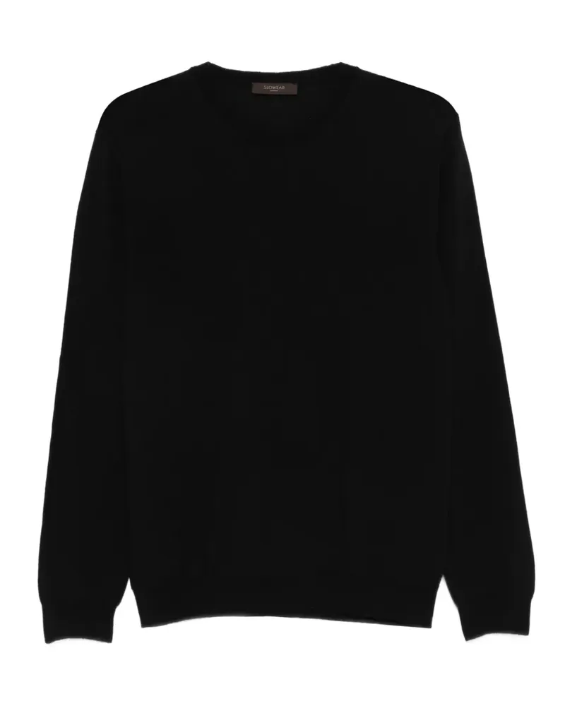 Zanone Pullover mit Rundhalsausschnitt - Schwarz Schwarz