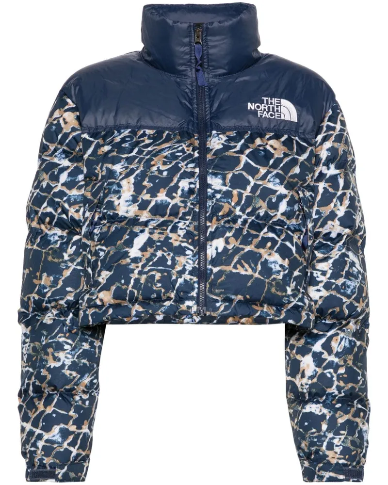 The North Face Gesteppte Jacke mit abstraktem Print - Blau Blau