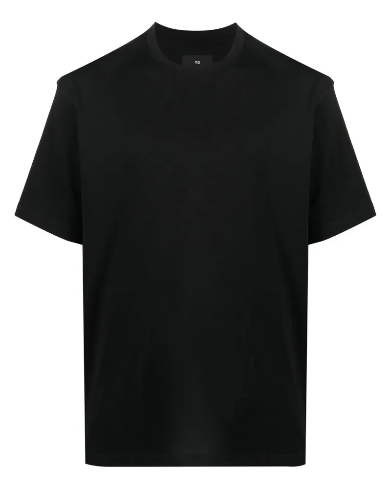 Y-3 T-Shirt mit Logo-Print - Schwarz Schwarz