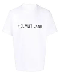 Helmut Lang T-Shirt mit Logo-Print Weiß