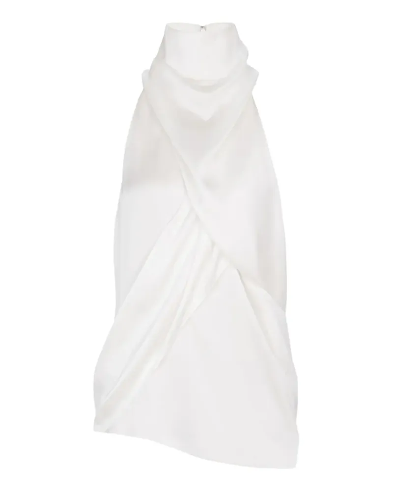Balmain Neckholder-Oberteil - Weiß Weiß