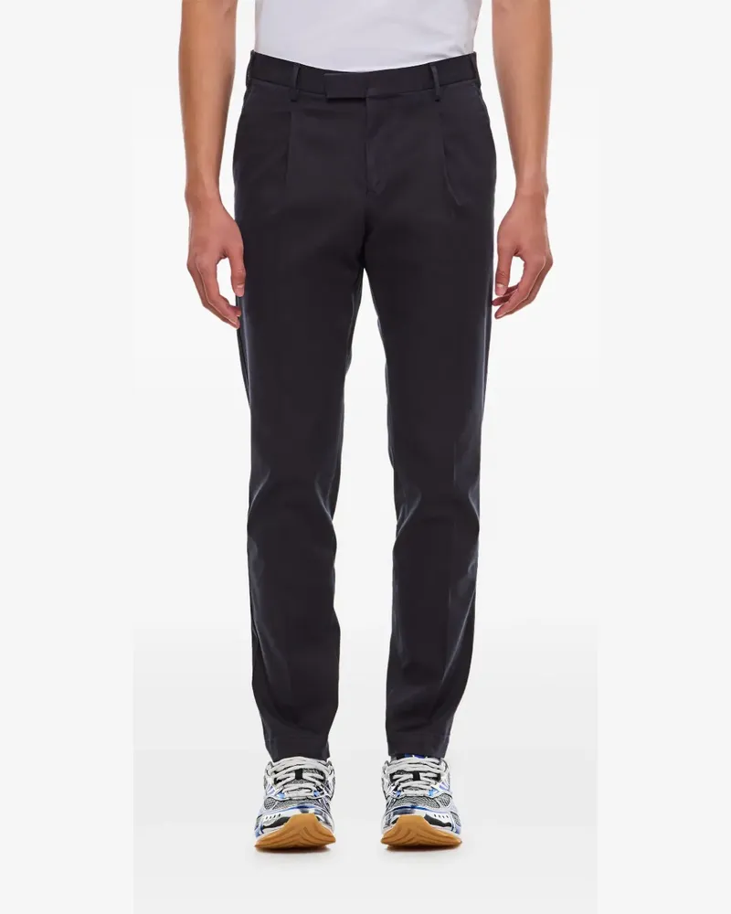 PT TORINO Plissierte Hose mit Klappentaschen - Blau Blau