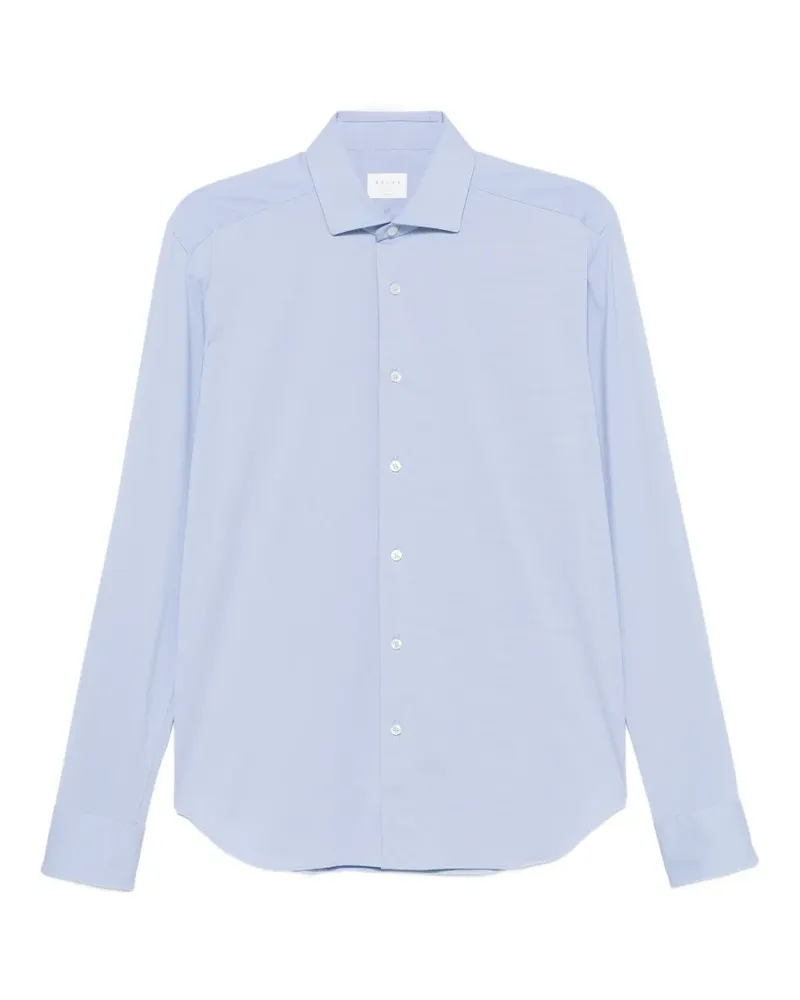 XACUS spread-collar long-sleeve shirt - Blau Blau