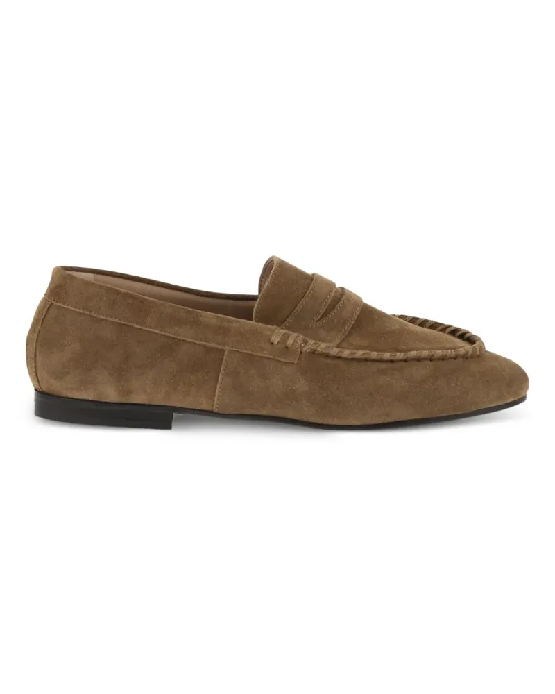 Anniel whipstitched suede loafers - Braun Braun