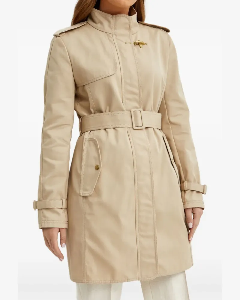 Fay belted hook coat - Nude Nude
