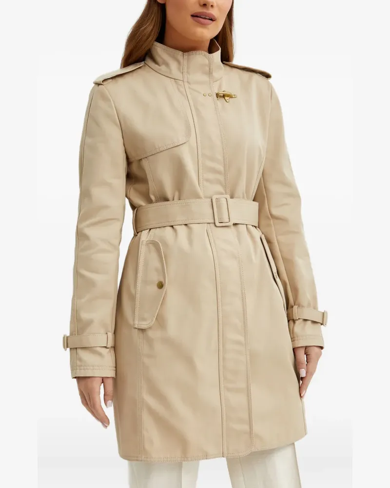Fay belted hook coat - Nude Nude