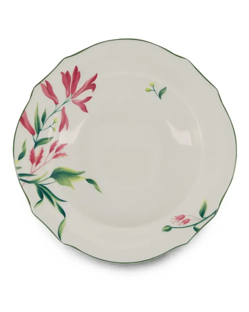 Ginori 1735 Suppenteller mit Blumenprint - Nude Nude