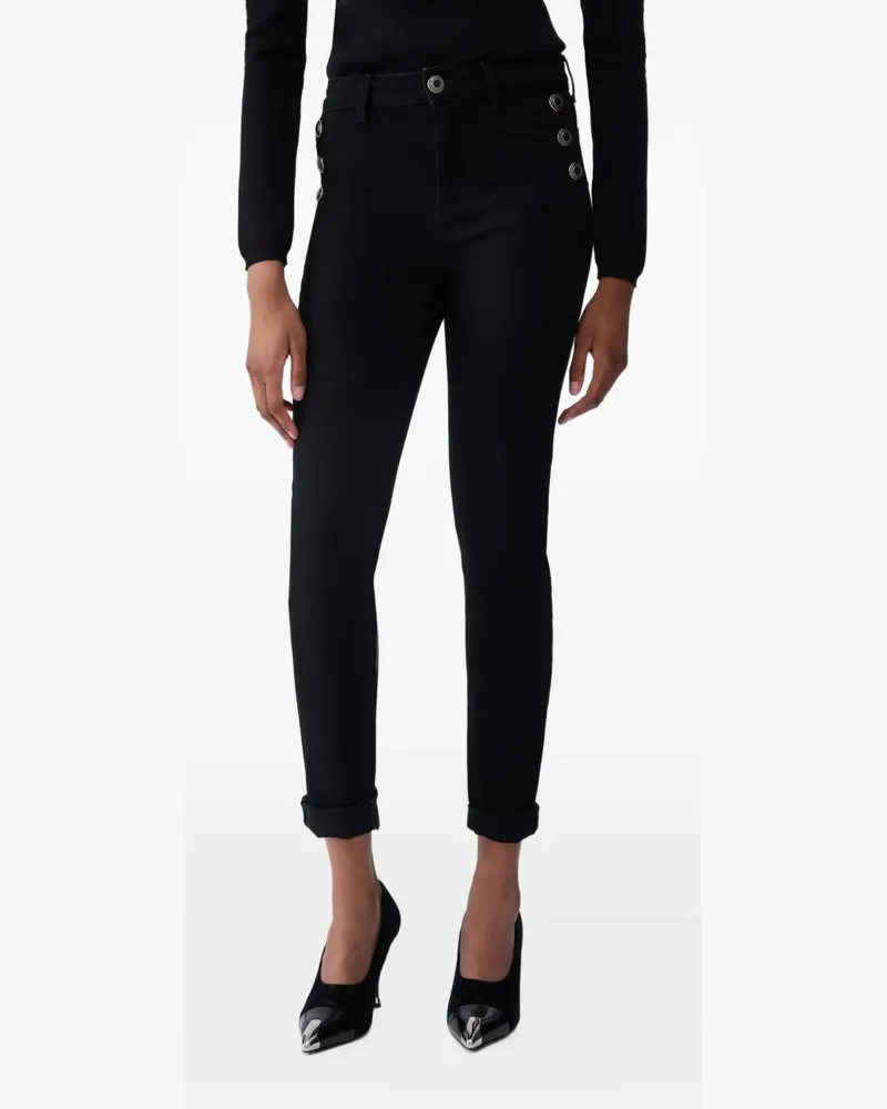 Liu Jo skinny jeans with decorative buttons - Schwarz Schwarz
