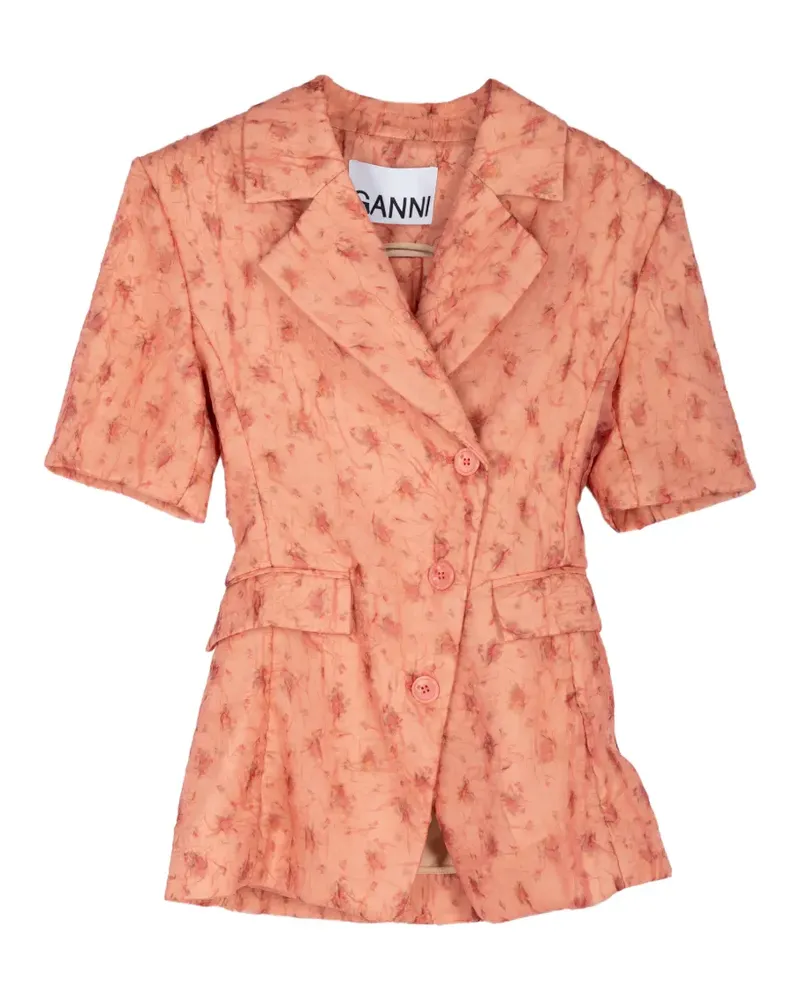 Ganni shibori-print organza jacket - Rosa Rosa