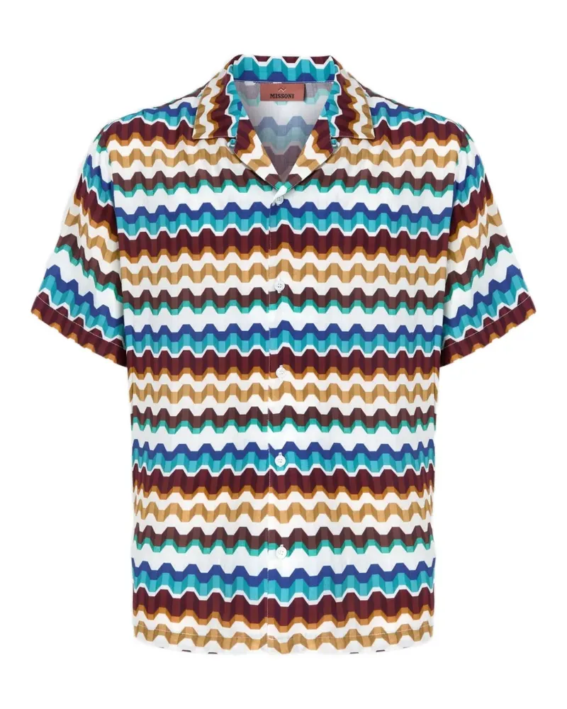 Missoni Hemd mit Zickzackmuster - Weiß Weiß