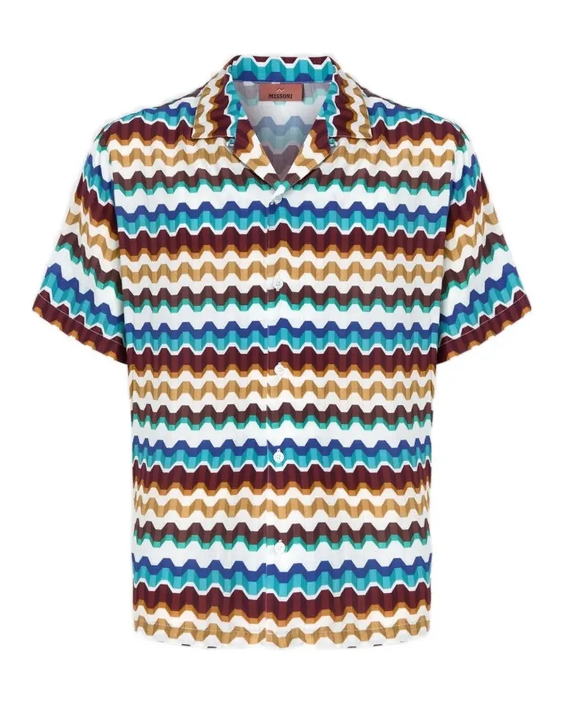 Missoni Hemd mit Zickzackmuster - Weiß Weiß