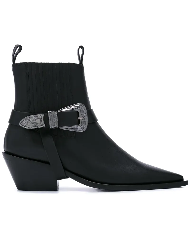 Anine Bing Stiefeletten mit spitzer Kappe - Schwarz Schwarz