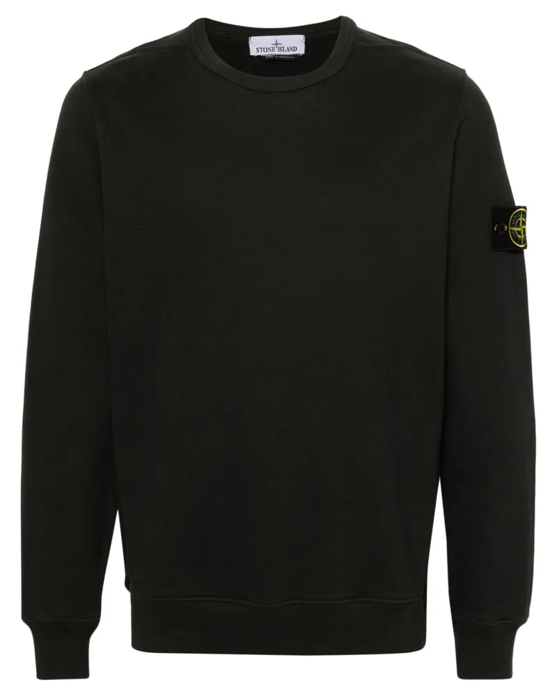 Stone Island Sweatshirt mit Kompass-Patch Grau