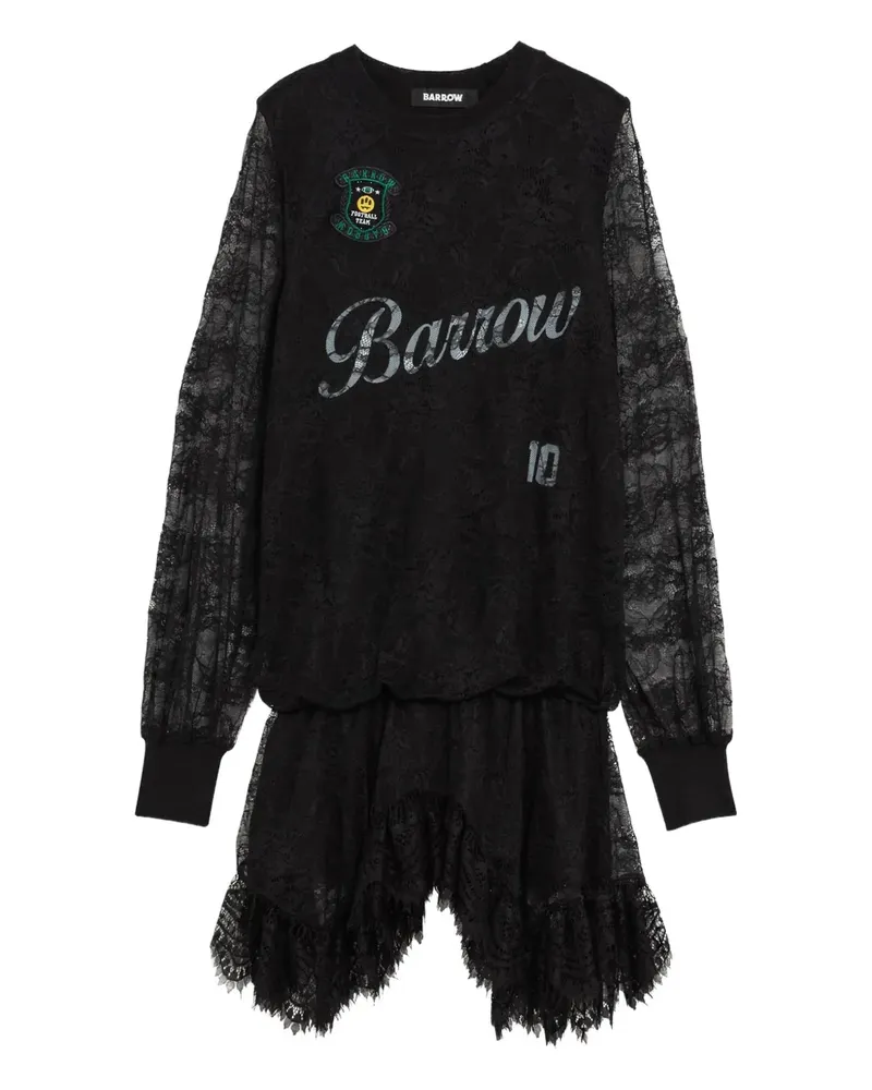 BARROW Minikleid mit Spitzeneinsatz - Schwarz Schwarz