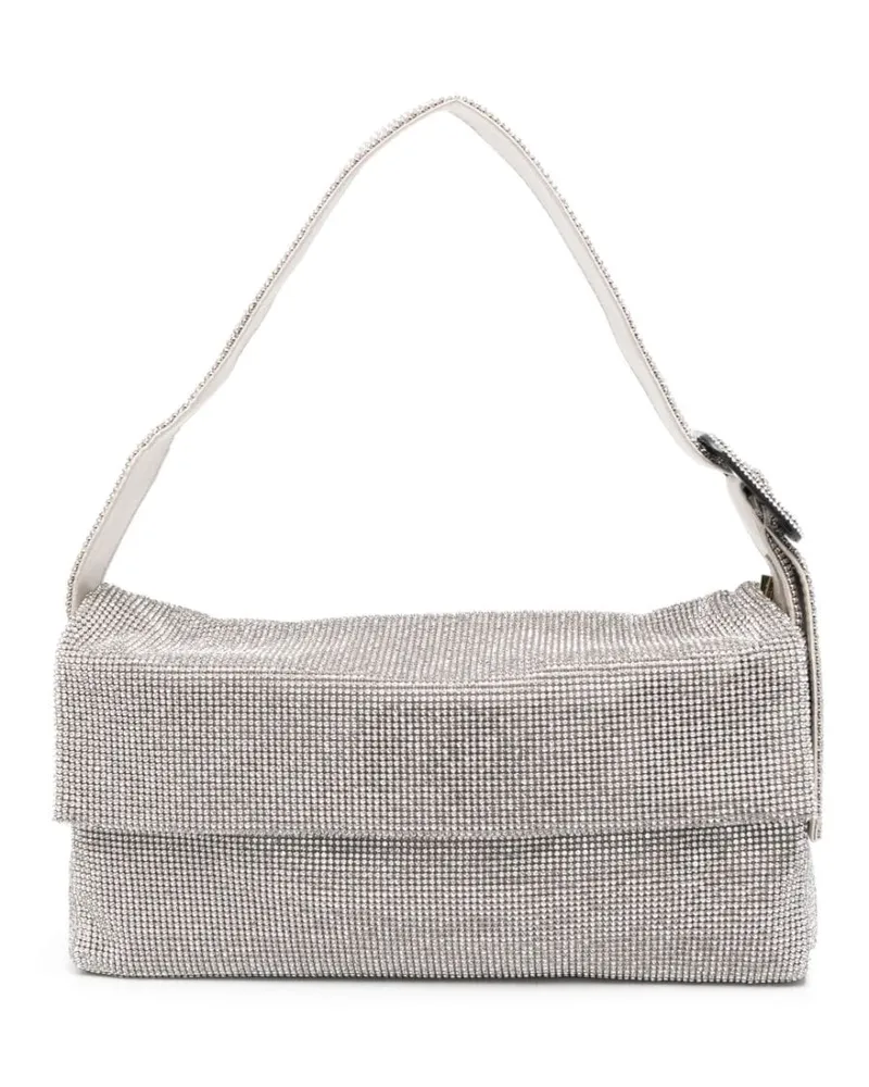Benedetta Bruzziches Schultertasche mit Kristallen - Silber Silber