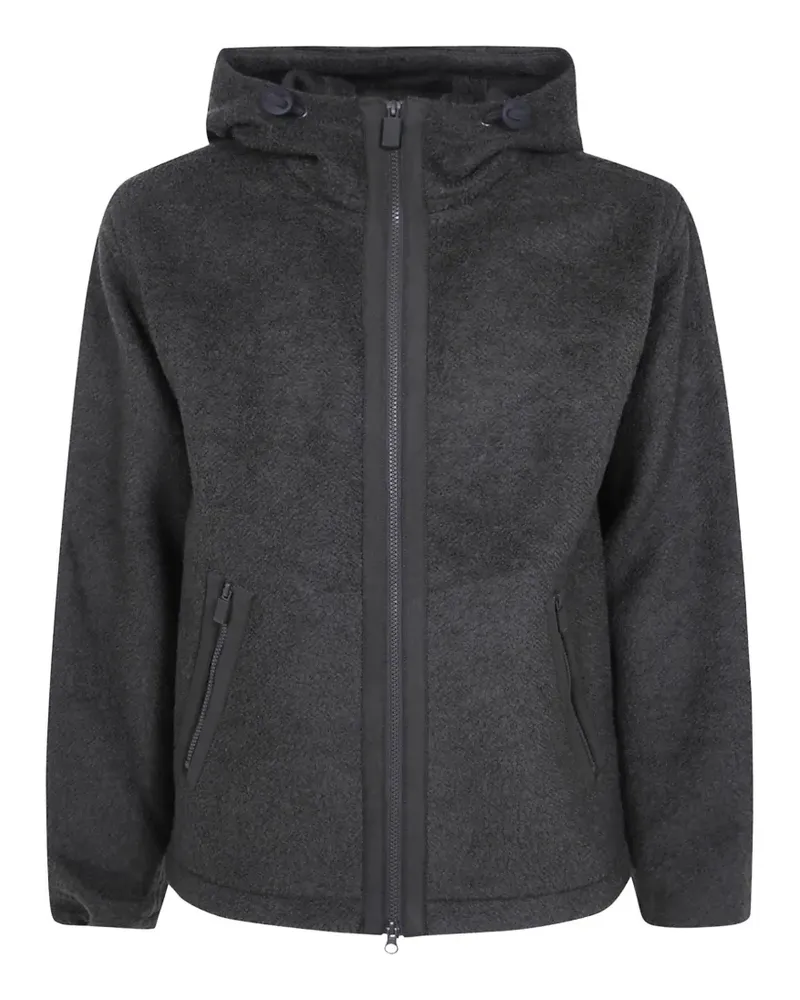 ASPESI zip-up fleece hooded jacket - Grau Grau