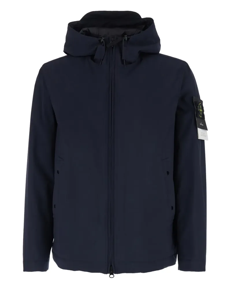 Stone Island Kapuzenjacke mit Taschen - Blau Blau
