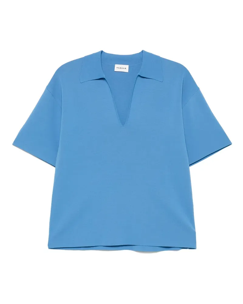P.A.R.O.S.H. P.A.R.O H. Geripptes T-Shirt - Blau Blau