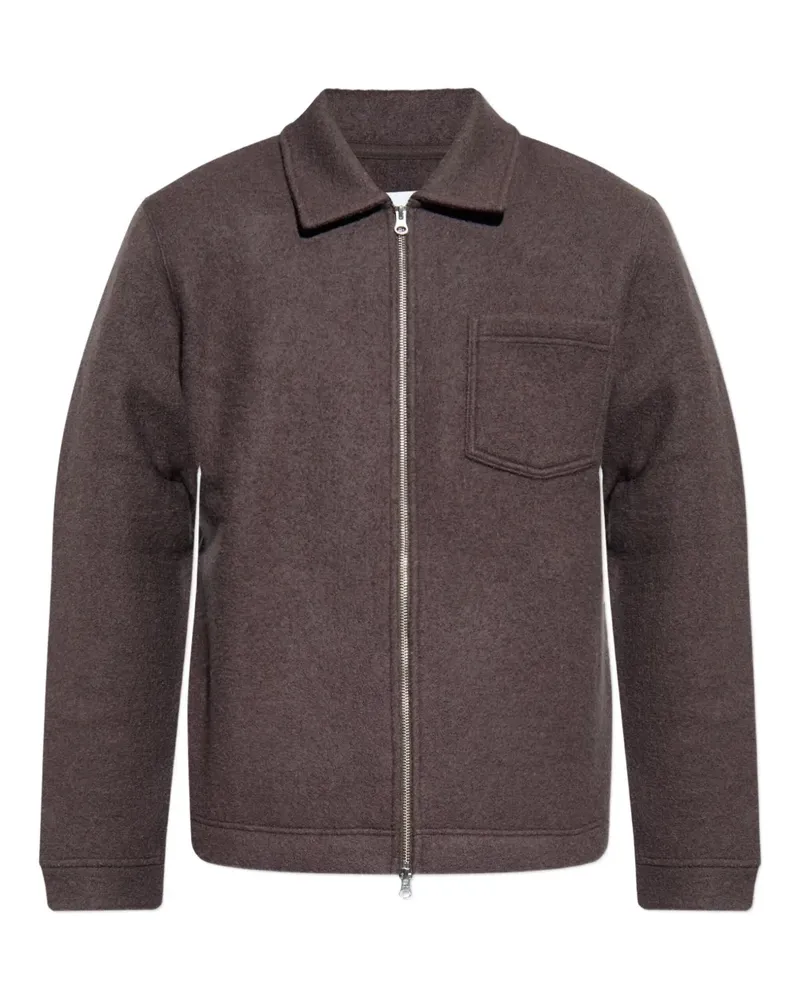 Samsøe & Samsøe Jacke mit aufgesetzten Taschen - Braun Braun