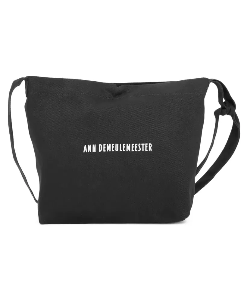 Ann Demeulemeester Mittelgroße Schultertasche - Schwarz Schwarz