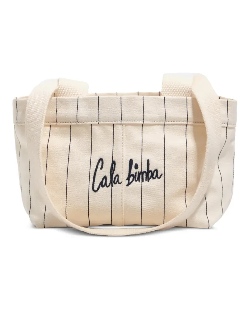 BIMBA Y LOLA Mini Schultertasche mit Logo-Stickerei - Nude Nude