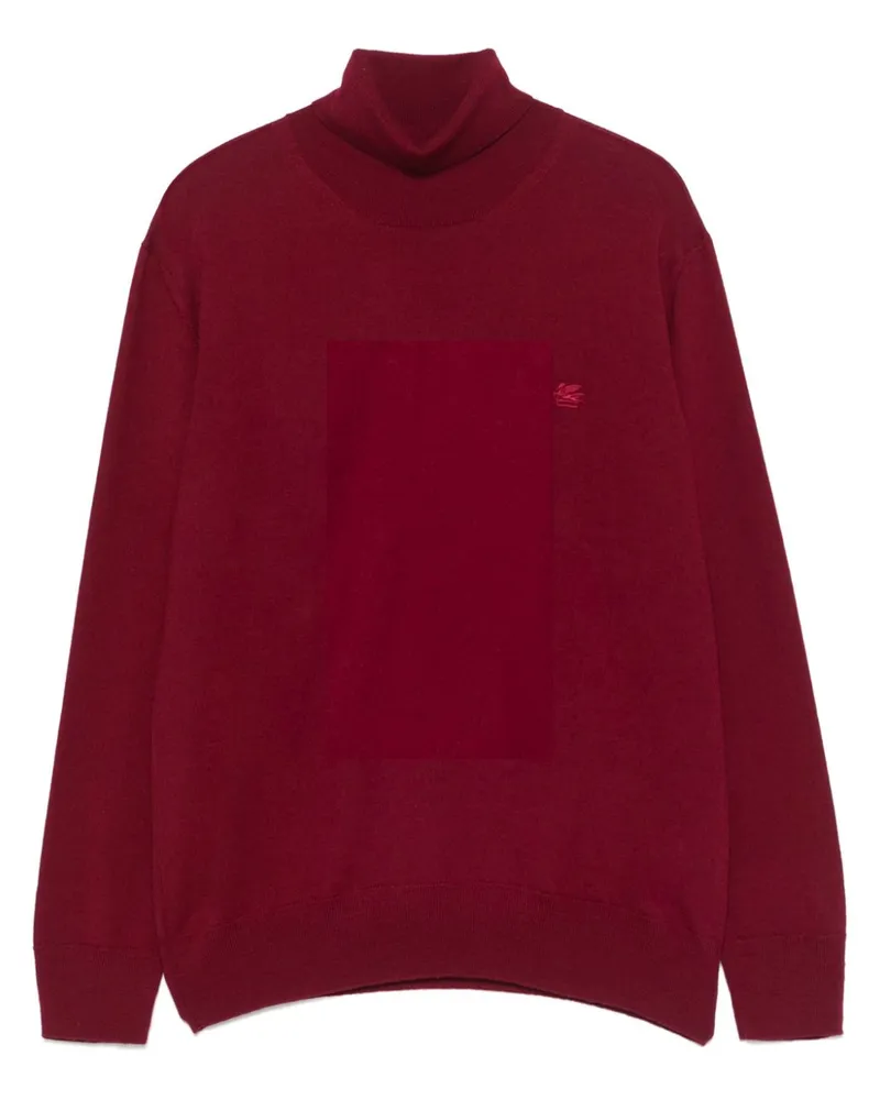 Etro Pullover mit Pegaso-Stickerei - Rot Rot