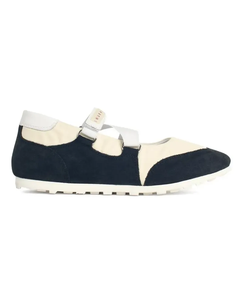 Marni suede ballet flats - Blau Blau