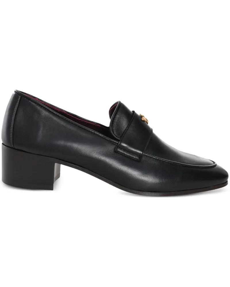 Bougeotte Loafer mit Logo-Schild - Schwarz Schwarz