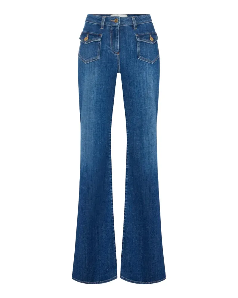 Elisabetta Franchi bell-bottom jeans with small pockets - Blau Blau
