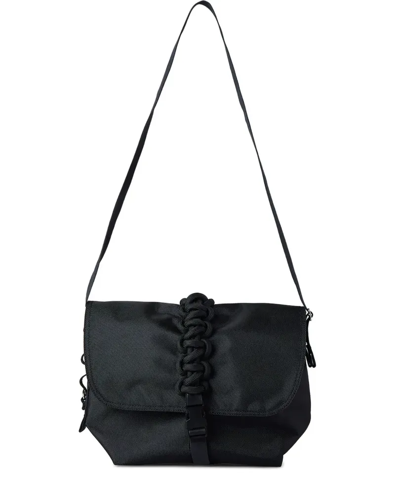 KARA Cobra braided shoulder bag - Schwarz Schwarz