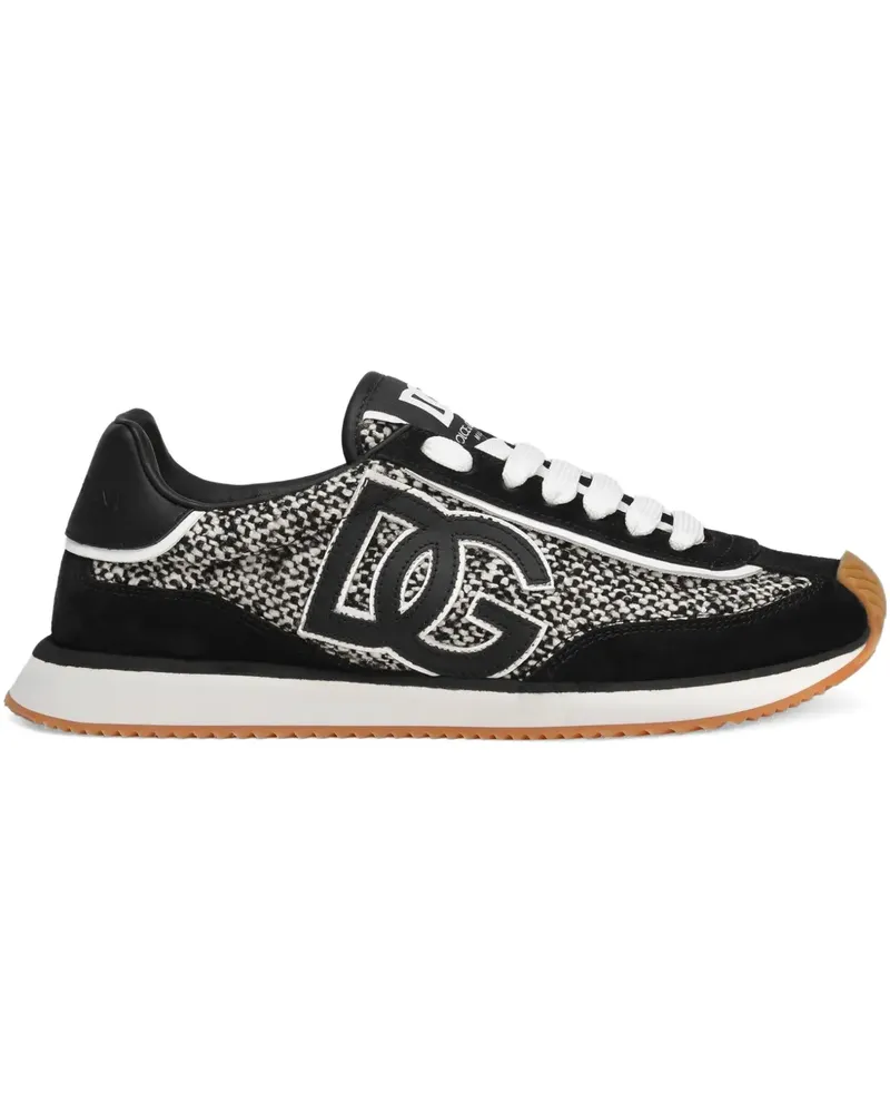 Dolce & Gabbana Sneakers mit Logo - Schwarz Schwarz