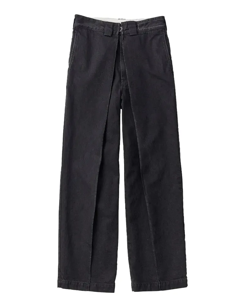 KURO bigtuck denim trousers - Grau Grau