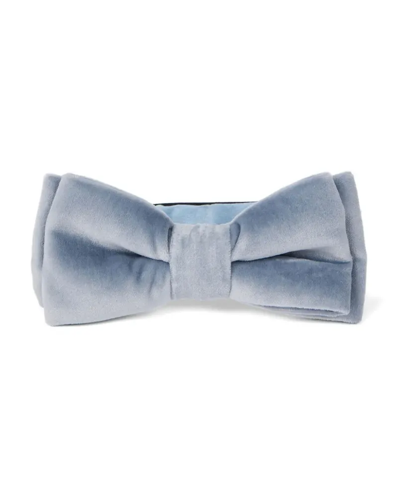 Paul Smith Fliege aus Samt - Blau Blau