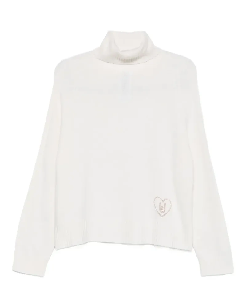 Liu Jo Pullover mit Logo-Detail - Weiß Weiß