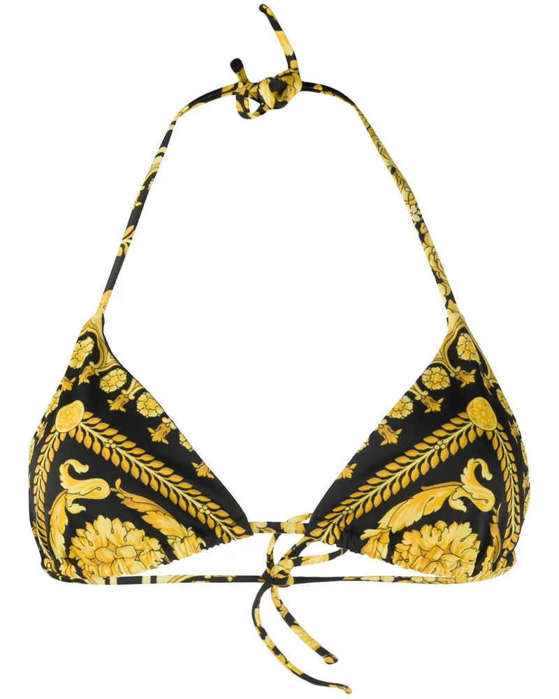 Versace Barocco Bikinioberteil - Gelb Gelb