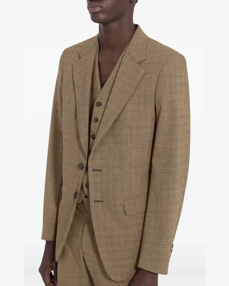 Maison Margiela Sakko mit Schottenkaro - Braun Braun
