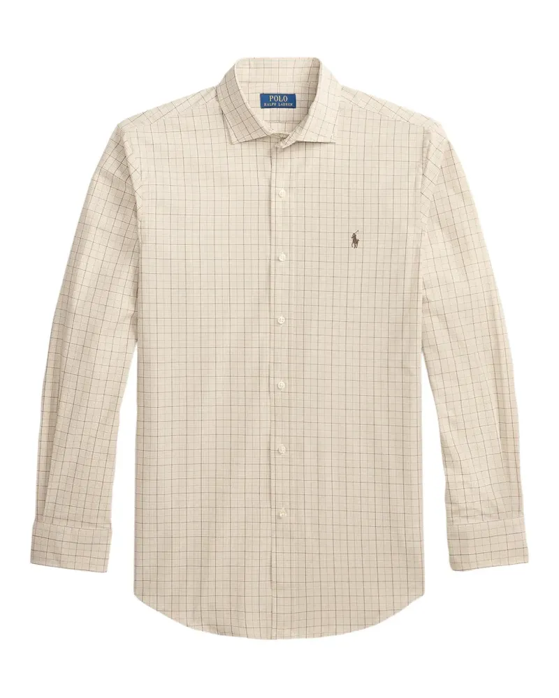 Ralph Lauren Kariertes Hemd mit Logo-Stickerei - Nude Nude