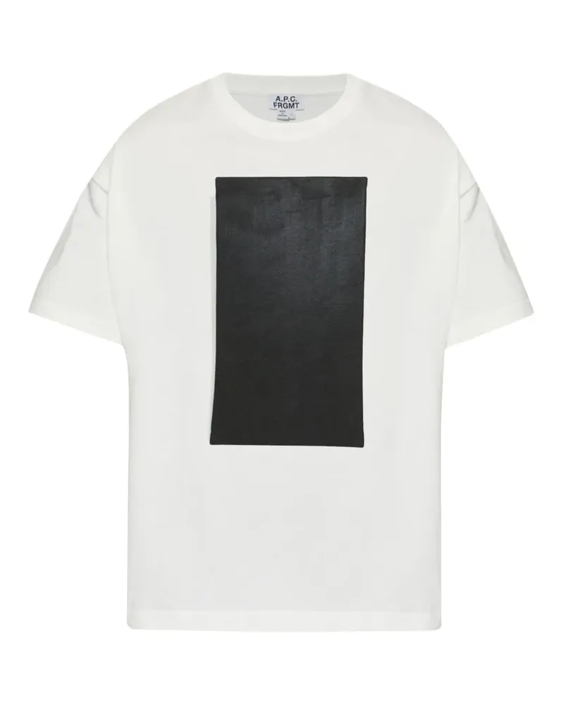 A.P.C. x FRGMT geometric-print T-shirt - Weiß Weiß
