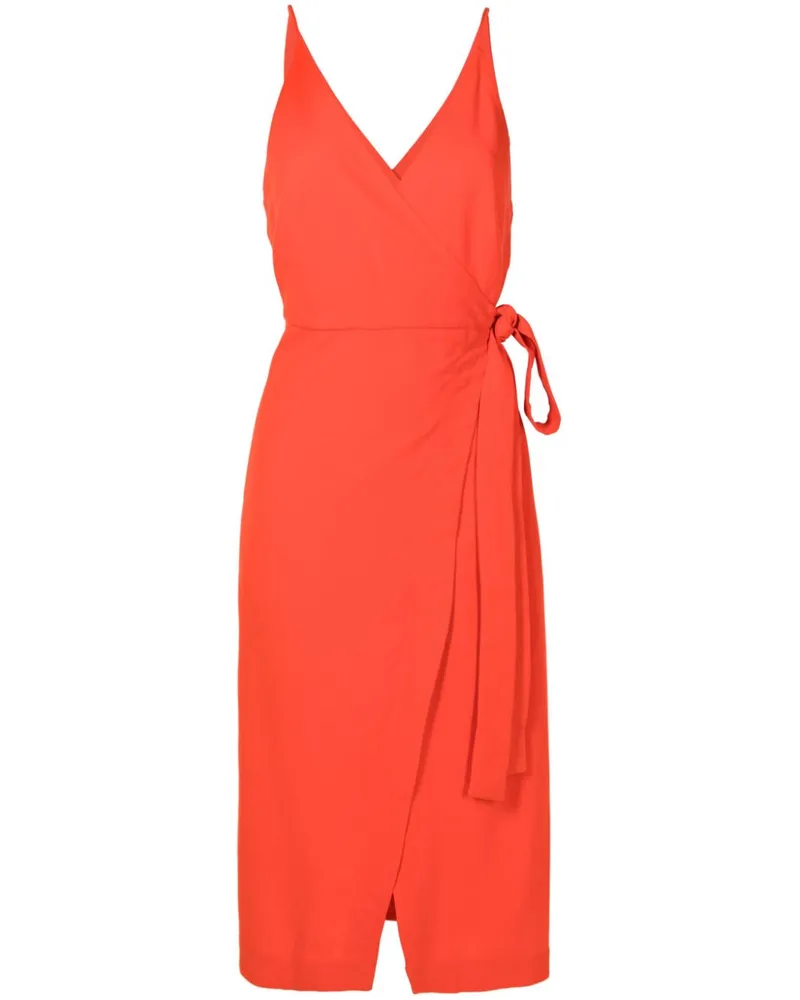 Lenny Niemeyer Midikleid in Wickeloptik - Orange Orange