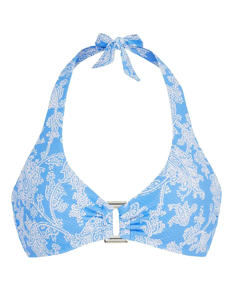 Heidi Klein Playa Paraiso Neckholder-Bikinioberteil - Blau Blau