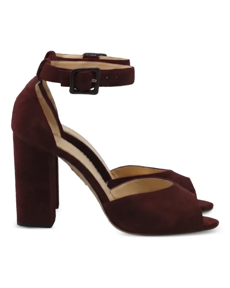 Charlotte Olympia Slingback block-heel sandals - Rot Rot