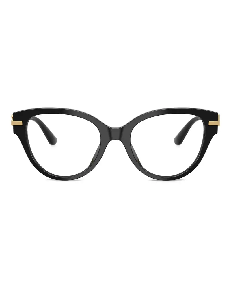 Dolce & Gabbana Cat-Eye-Brille - Schwarz Schwarz