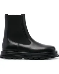 Jil Sander Klassische Chelsea-Boots Schwarz