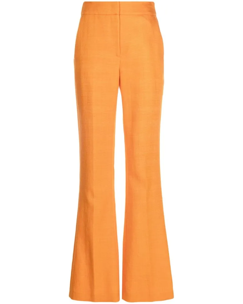Genny Straight-Leg-Hose mit hohem Bund - Orange Orange