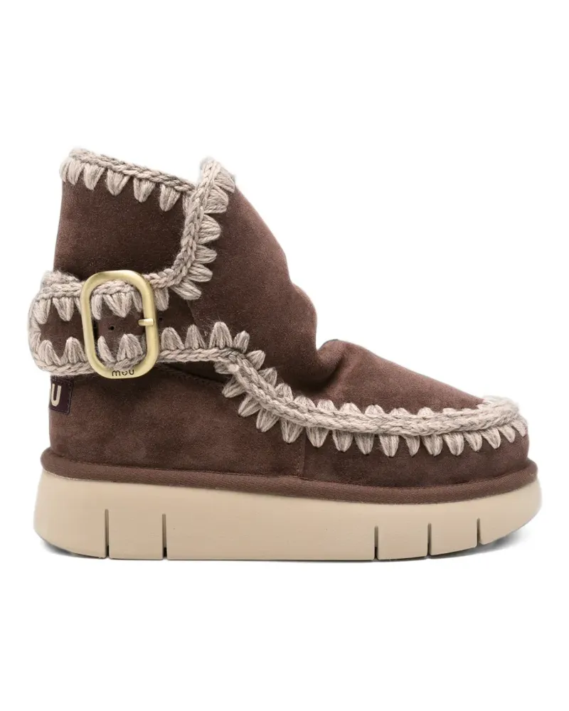 Mou Bounce Stiefel mit Schnallenriemen - Braun Braun